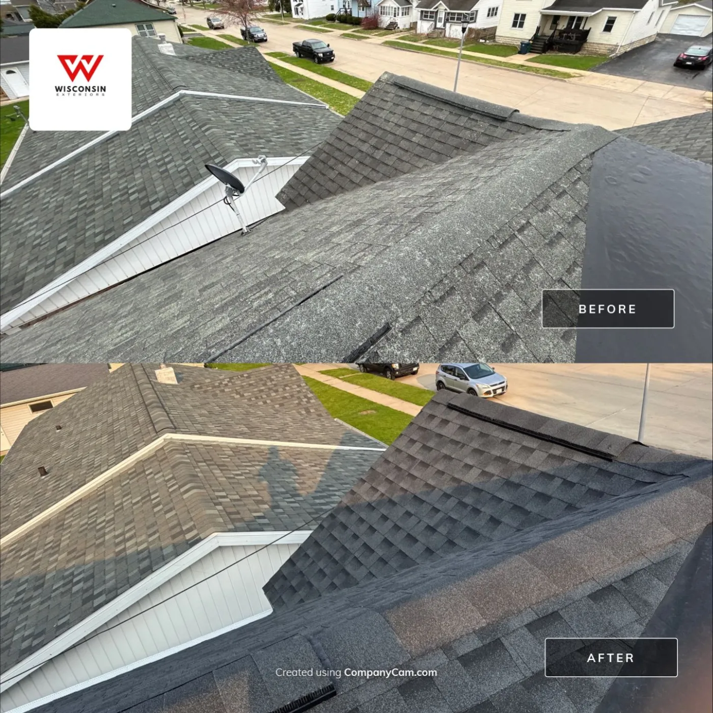 Roof replacment contractor kimbelry wi shingle moss build up gaf timberline hdz shingle installation Roof replacment contractor kimbelry wi shingle moss build up gaf timberline hdz shingle installation